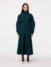 Another Tomorrow Merino Wool Knit Turtleneck in Juniper – Wool Women's Knitwear