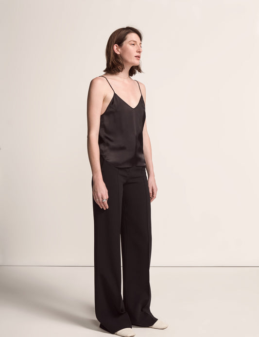 Another Tomorrow Cami in Black – Viscose Women's Top