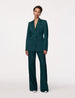 Another Tomorrow Seamed Waist Jacket in Juniper – Wool Women's Jacket