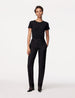 Another Tomorrow Tuxedo Pant in Black – Wool Women's Trousers