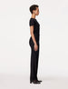 Another Tomorrow Tuxedo Pant in Black – Wool Women's Trousers