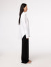 Another Tomorrow Linen Oversized Men's Shirt in White – Linen