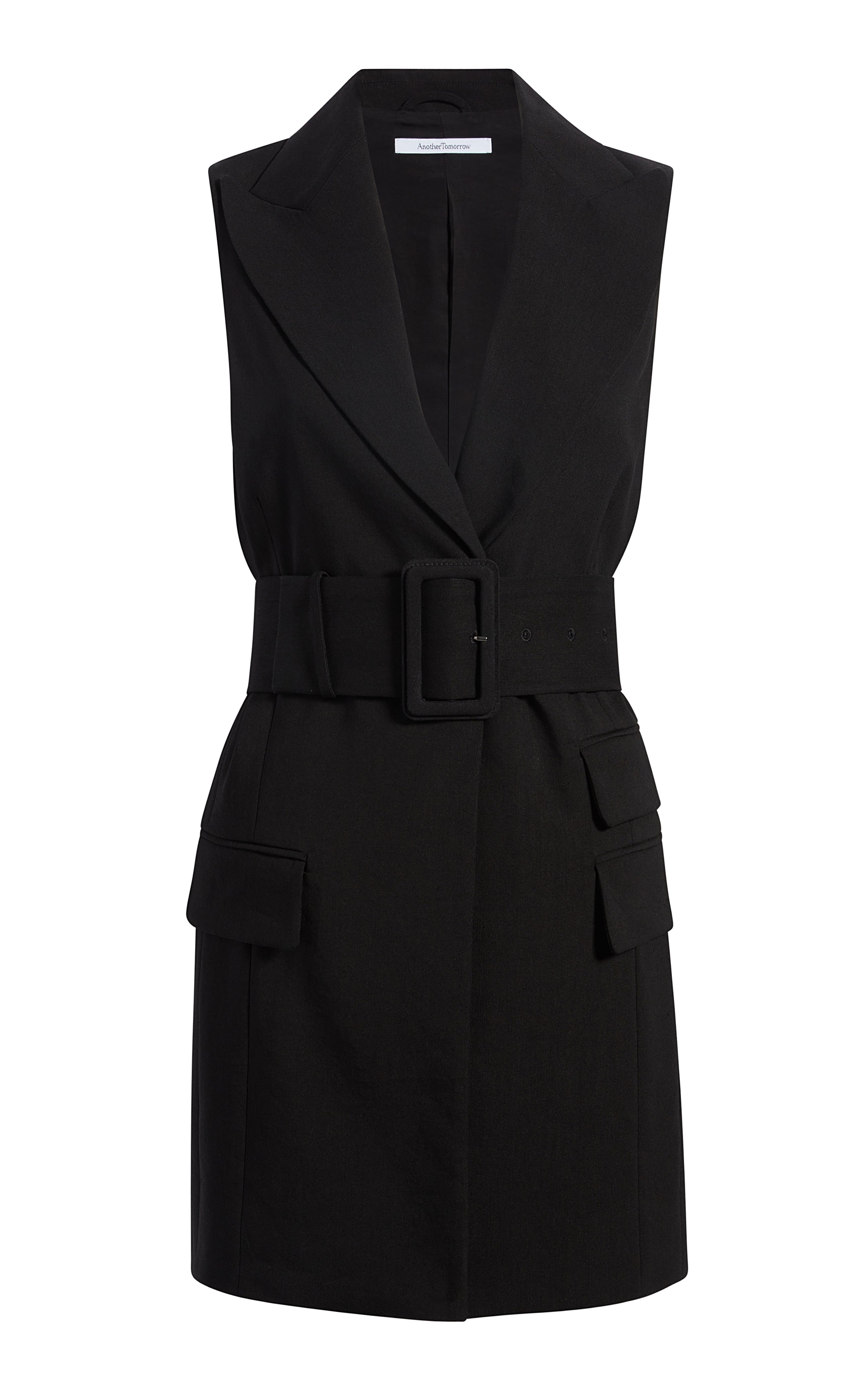 Belted Tailored Vest