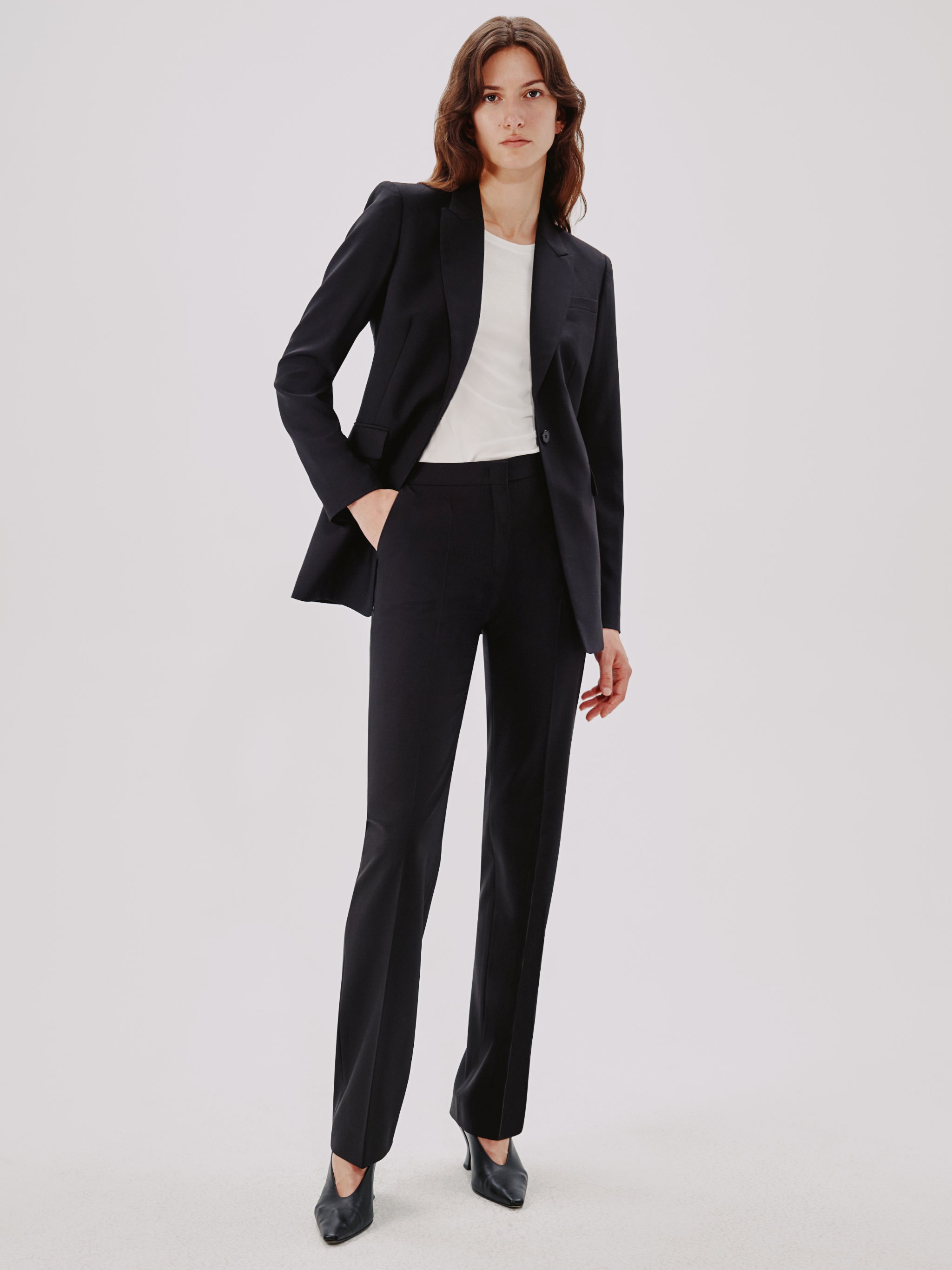 JDEFEG Dressy Wedding Pant Suits Ladies Autumn Winter Long Sleeved Suit  Trousers Suit Elegant Suit Casual Pant Suits Women Work Pants for Women  Polyester, Cotton Blends Black M - Walmart.com