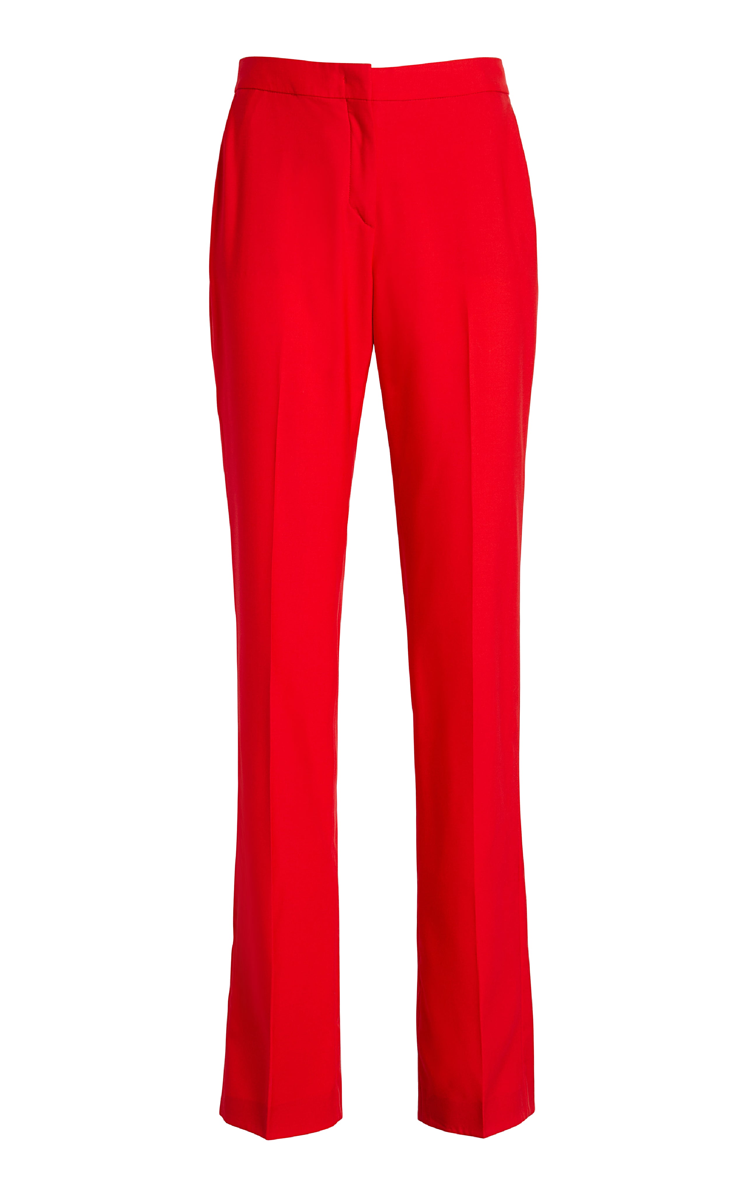 fcity.in - Greciilooks Women Solid Bell Bottoms Red Trousers Pants /