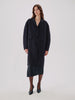 Another Tomorrow Cocoon Coat Long in Black – Wool Women's Outerwear