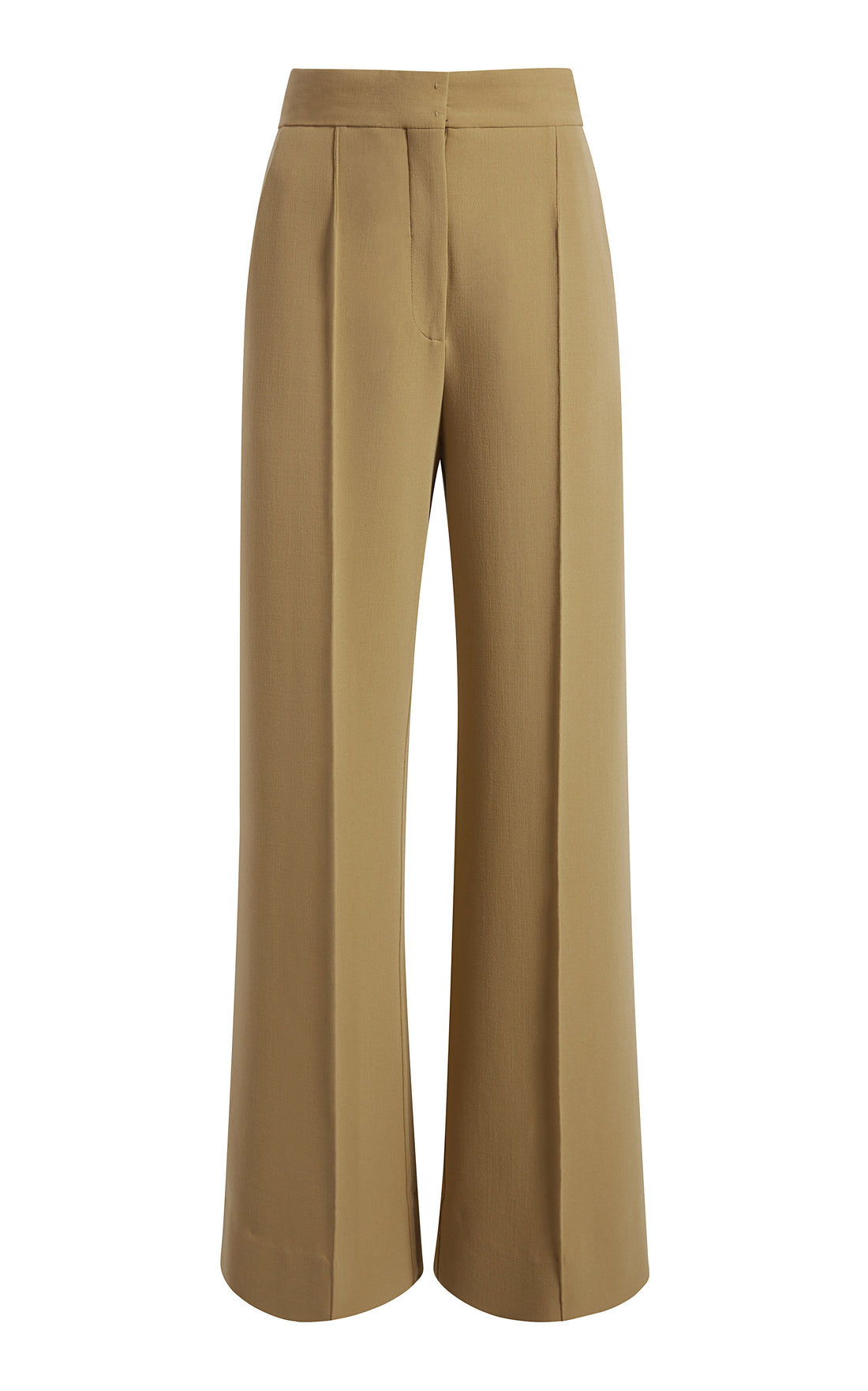Tall Tan Suede Low Rise Straight Leg Pants