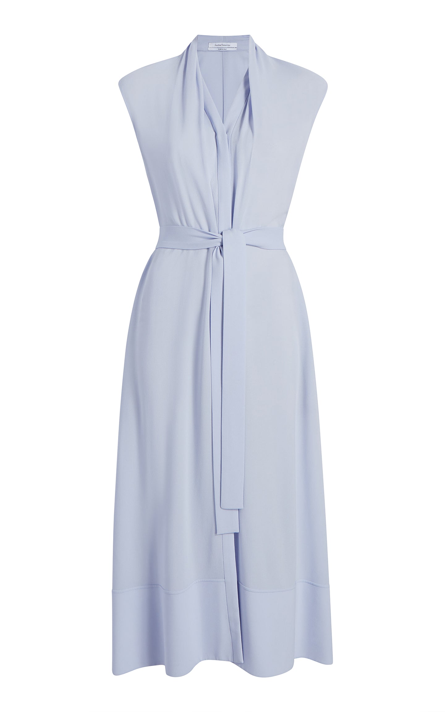Another Tomorrow Gathered Neckline Dress in Lilac – Viscose Women's Dress