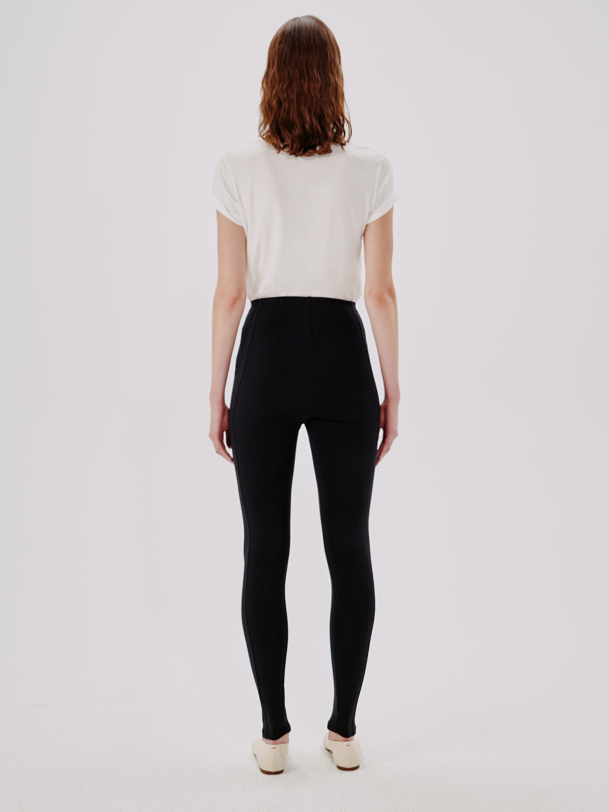 Another Tomorrow Seamed Legging in Black – Jersey Women's Trousers