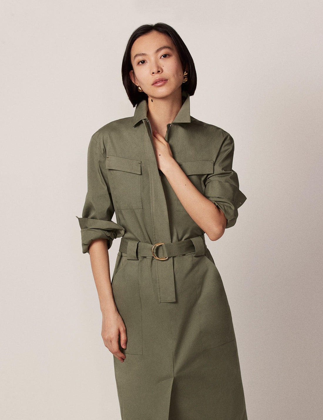 Linen Dresses Black Belted Midi Dress Belted Utility Dress Olive Green Another Tomorrow Linen Dresses Black Belted Midi Dress Belted Utility Dress Olive Green Another Tomorrow