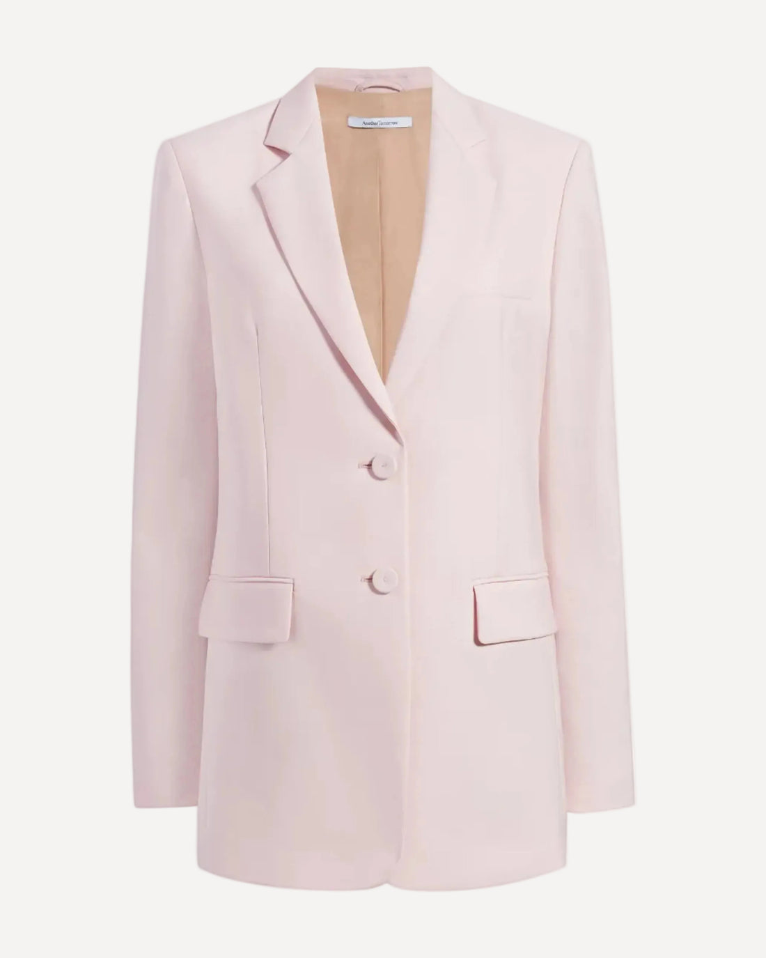 Another Tomorrow Oversized Blazer in Pale Pink – Wool Women's Jacket