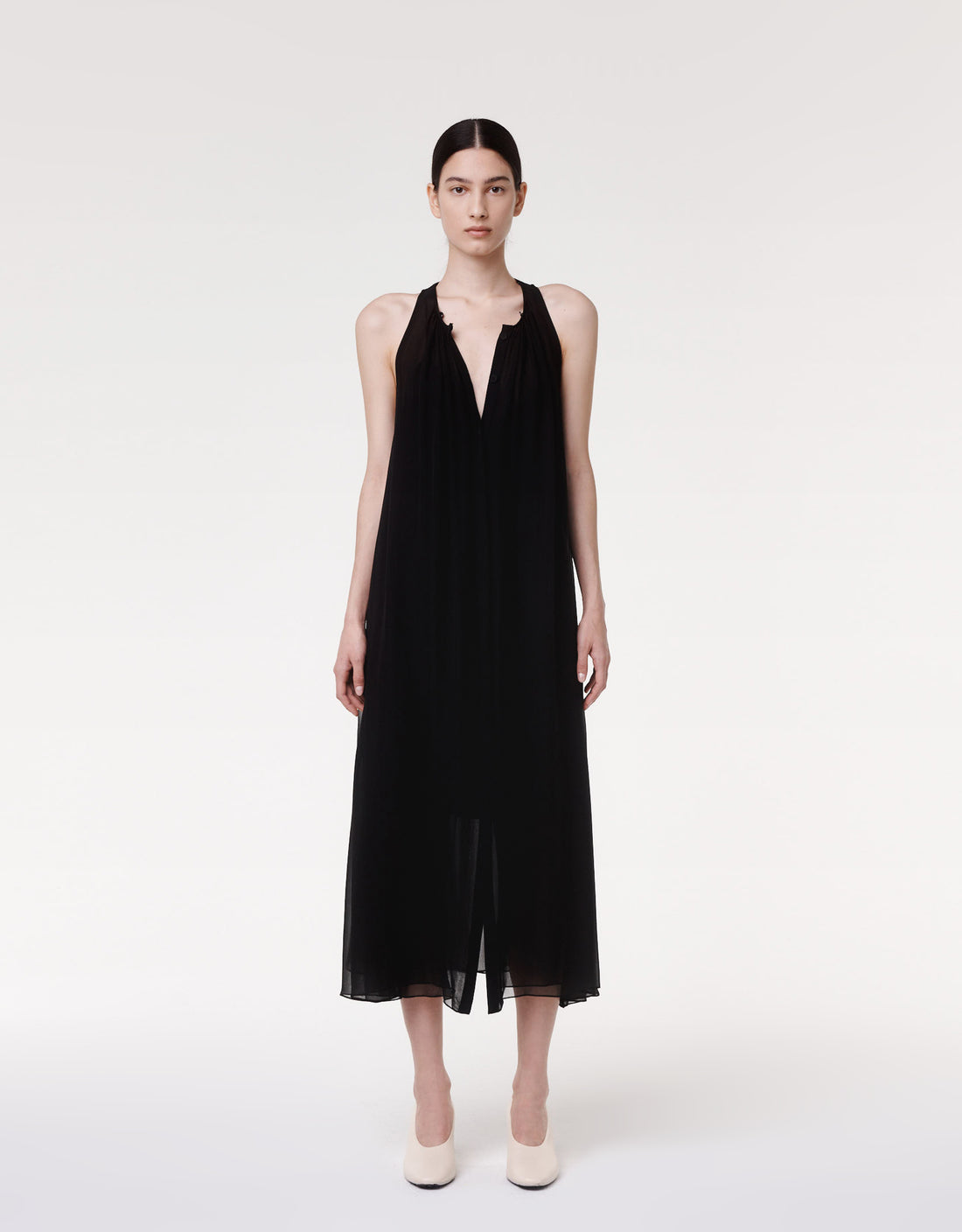 chiffon neck scarf dress Square Neck Chiffon Bridesmaid Dress with Neck Scarf