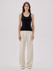 Another Tomorrow Slim Tank Top in Black – Cotton Women's Top