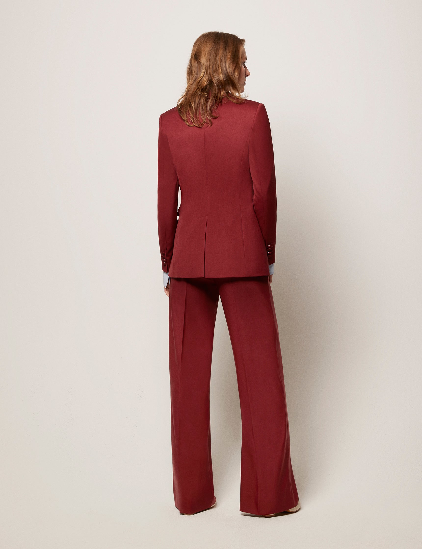 Women's Essentials Kendal Straight Leg Trouser Suit, Black Twill | Simon  Jersey