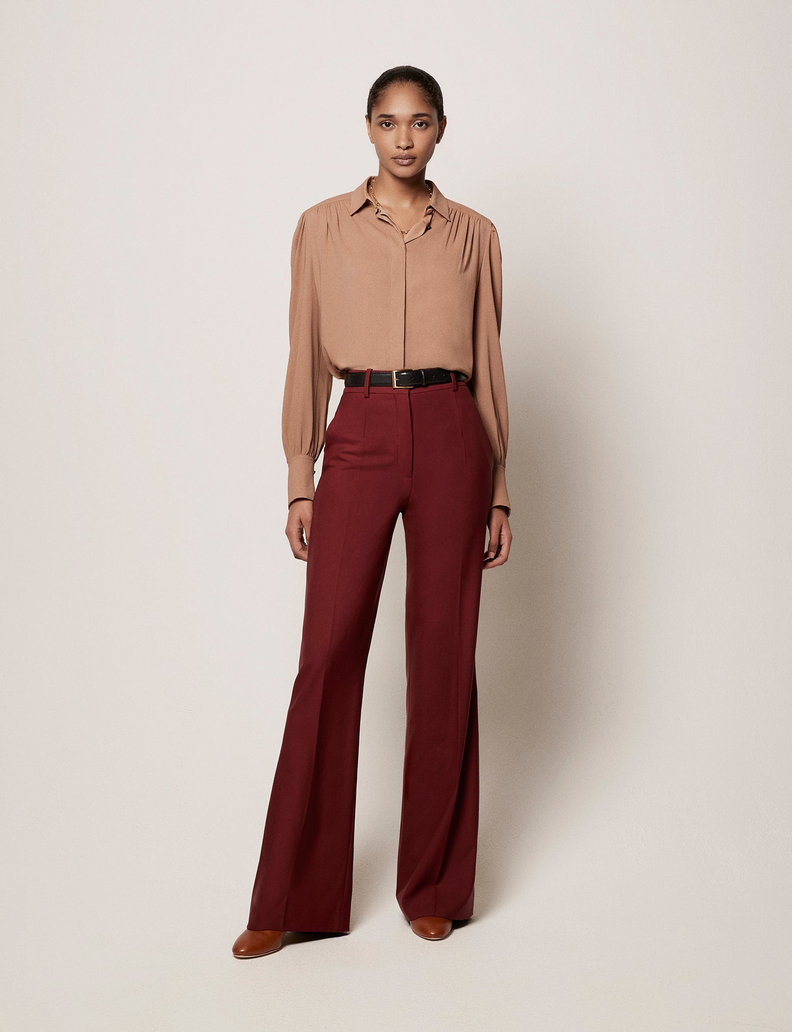 Valentino Women's Straight Leg Suit Trousers in Red | LN-CC®