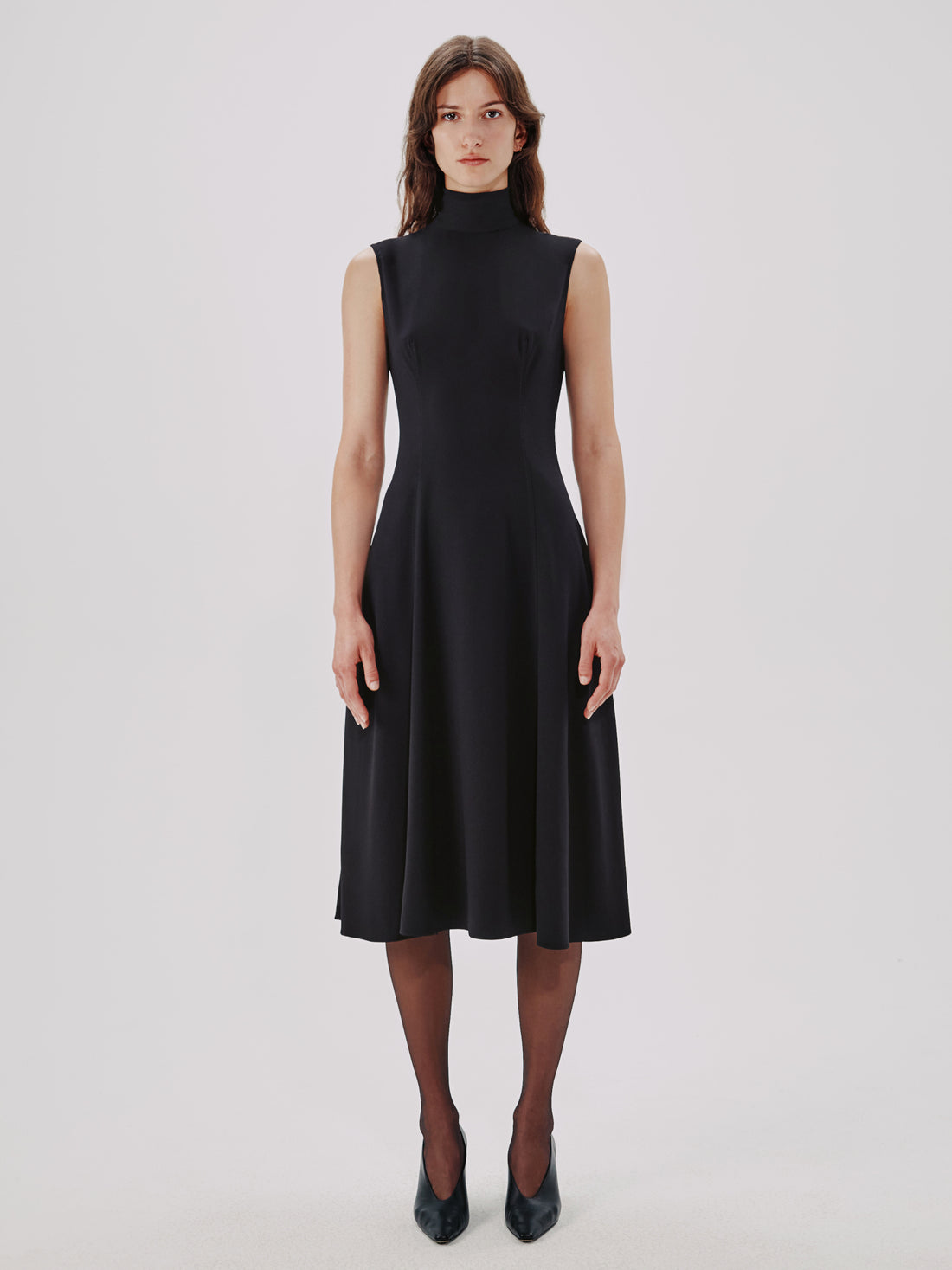 Turtleneck Flare Dress – Another Tomorrow
